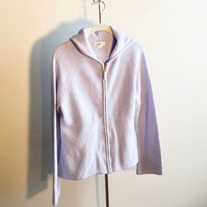 Anthropologie Cornflower Blue Front Zip Hooded, Perfect Condition, Never Worn